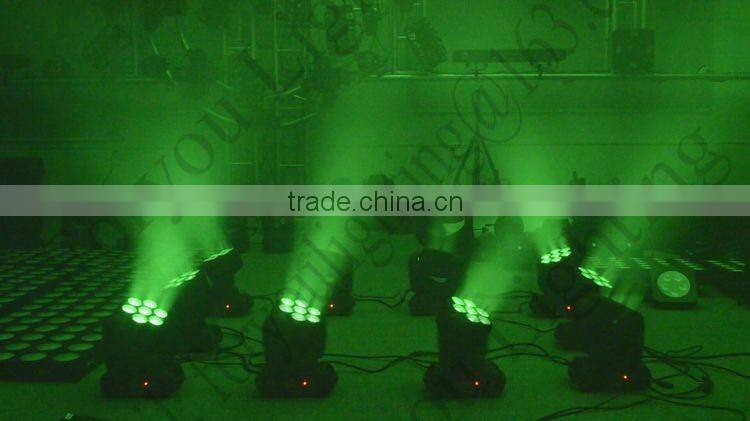 Epsilon Pro Quadbeam 7 Wash Mini Beam 7pcsx 15W 18W RGBWA-UV 6-in-1 LED Moving Head DJ Light