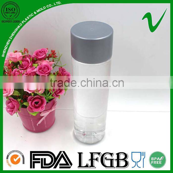 500ml voss shape clear empty water pet bottle with food grade