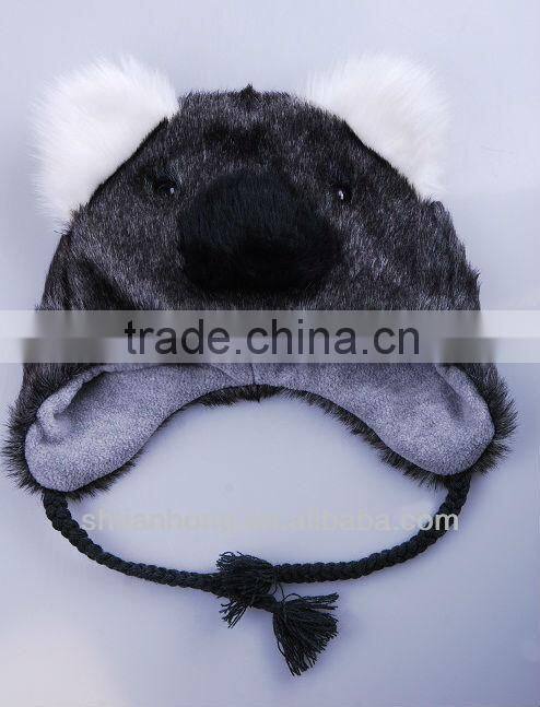 funny winter fuax fur hat
