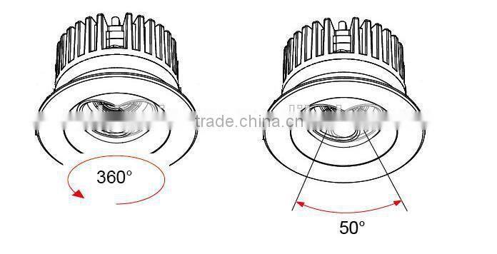 Jewelry store 1w recessed led mini cabinet light led inside cabinet light BW8205