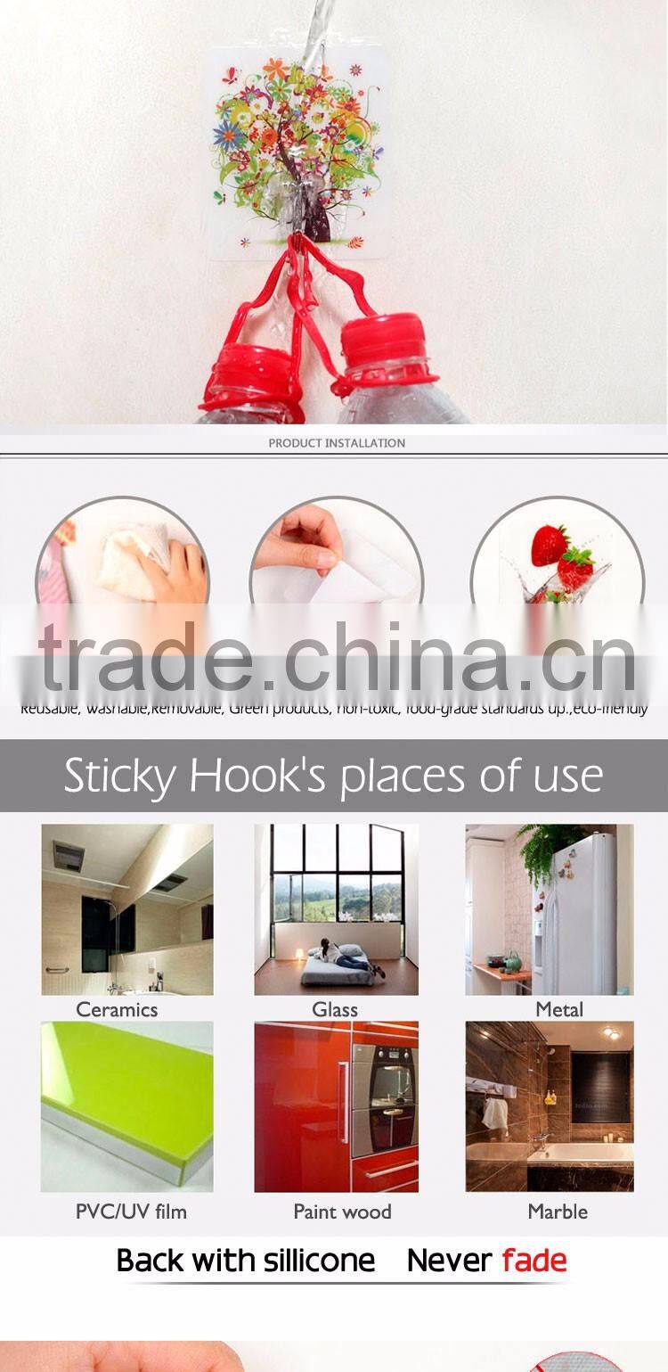 Movable hook no nails bathroom hanger/kitchen towel hook whole sale