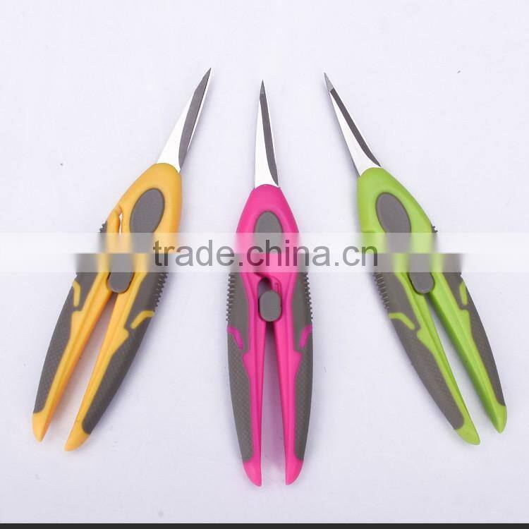 SS13016P -2016 New style and design 6.5 stainless steel tailor scissors with colorful plastich handle