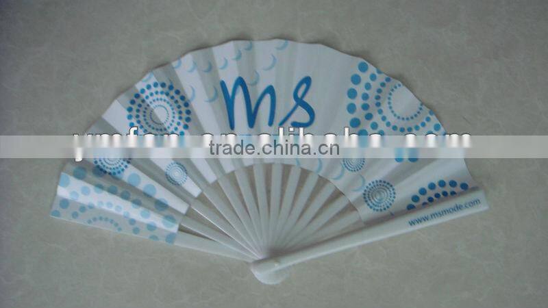 4c printed 18cm length promotion folding paper fan
