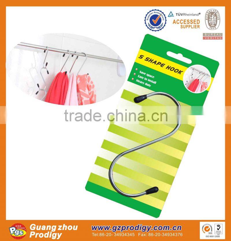 Top selling products metal S hooks,decorative hanging S hook