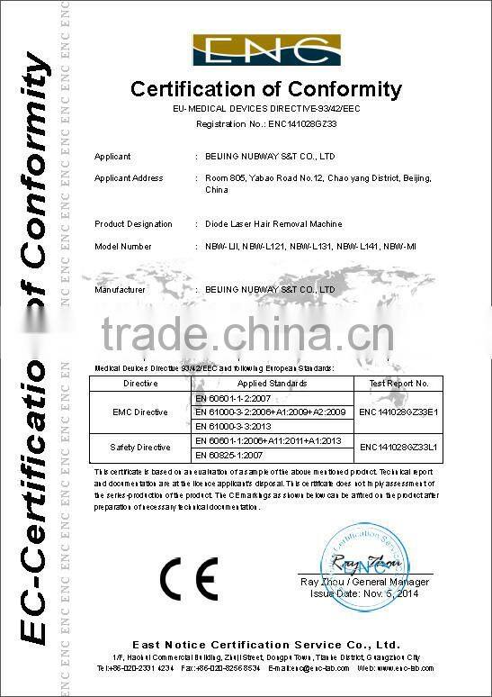 Portable 808nm diode laser hair removal machine for unhairing