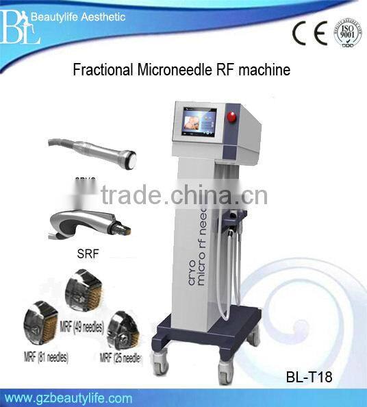 Microneedle fractional rf