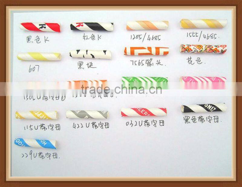 Striped polka dots customized design striped paper straws Material customized design