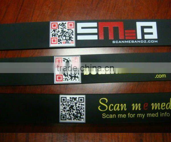 Stainless Steel Silicone ID Bracelet Silicone Metal Bracelet