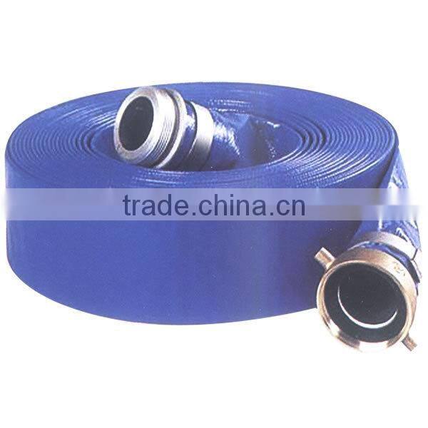 agricultural farm hose for irrigation system blue color pvc flexible lay flat hose