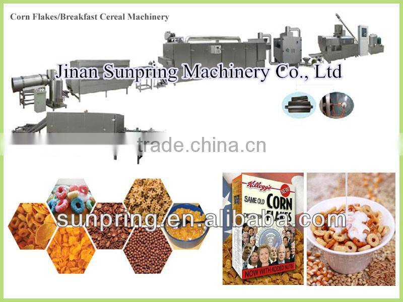 Corn flakes breakfast cereal production line