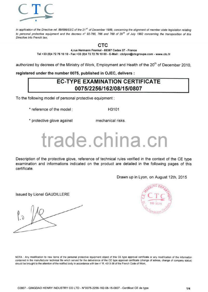 cut resistant nitrile palm coated glove