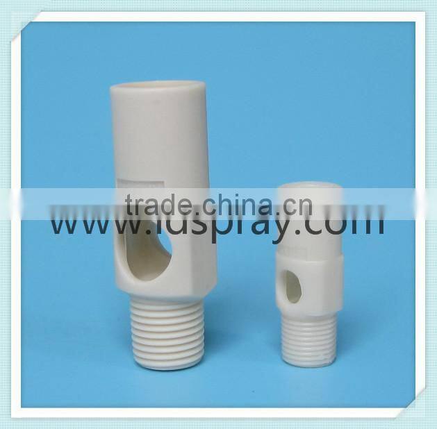 Stainless steel or plastic flow pool venturi spray nozzle