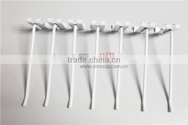 Practical White Supermarket Hanging Metal Pegboard Hook