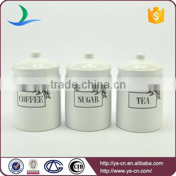 2015 Modern ceramic coffee sugar tea canisters food storage