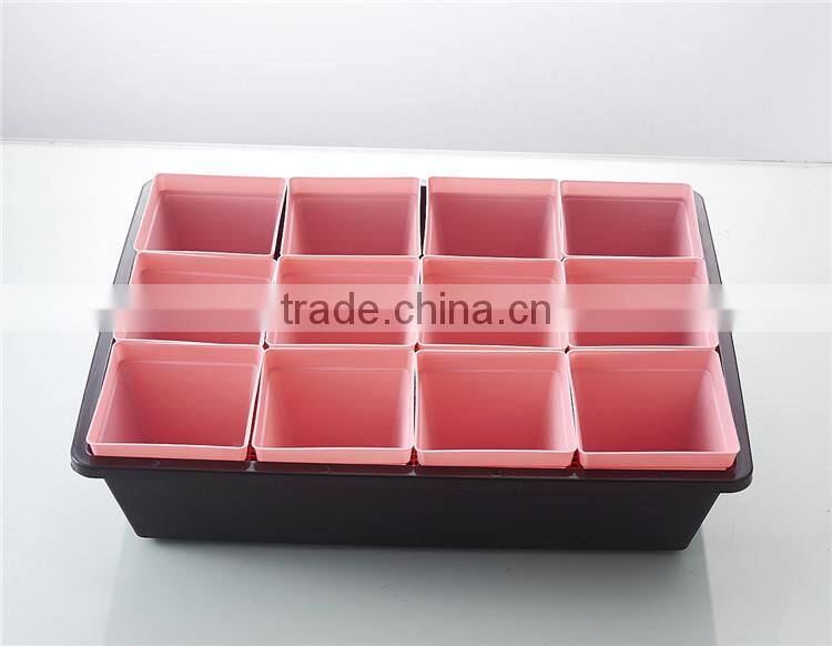 Durable 12 Cells Hole Nursery Pots Plant Seeds Grow Box Tray Insert Propagation Seeding Case Flower pot plug plant trays