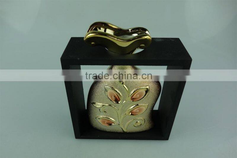 Cheap Ceramic&Porcelain Vases,Gold and silver Vases with frame,wholesales flower vase