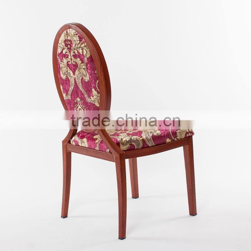 wood imitated aluminum oval back banquet chair LQ-B918