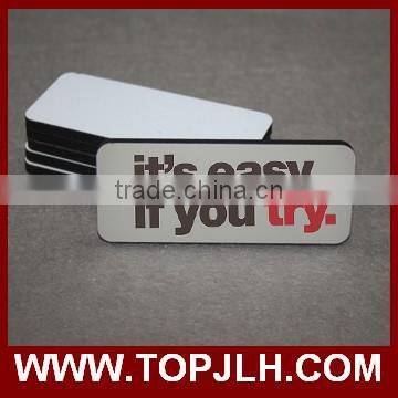 Topjlh 2017 Hot Sublimation Blank Printable MDF Magnetism Name Tag