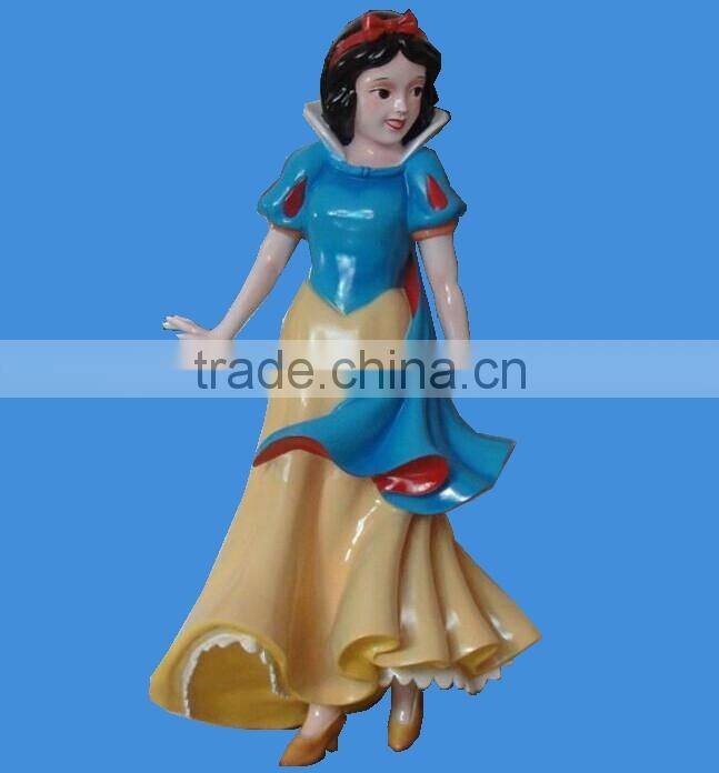 Fiberglass cartoon statue Snow White and the Seven Dwarfs
