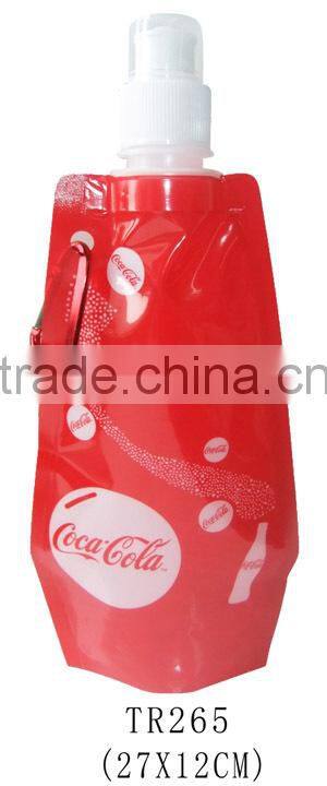 Foldable Water Drink Sports & Running Bottle All New Hydro Re Usable & Carabiner