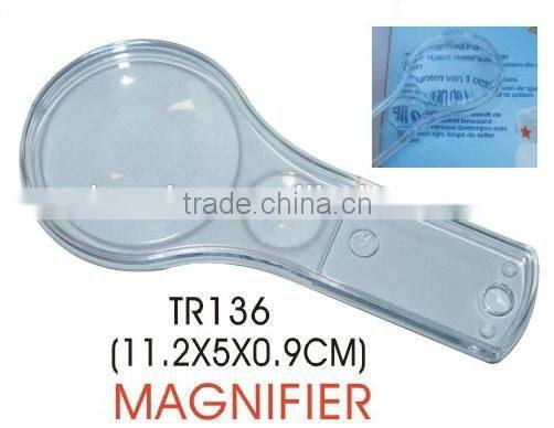 hand hold magnifier/plastic Magnifier