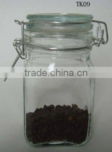 2016 zibo decorative clear glass food container / miniature glass bottles