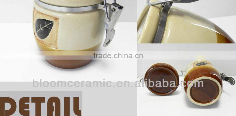 Handmade sealed canister set