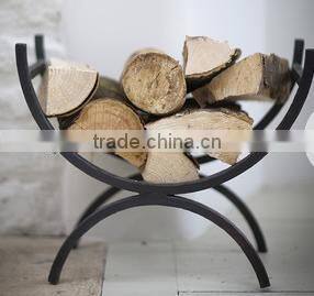 Iron log rack