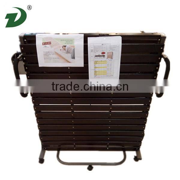 Lightweight folding beach bed and single folding travel bed