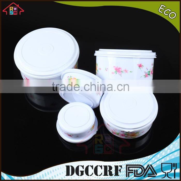 NBRSC 5pcs plastic food storage box stackable food container set nested packing