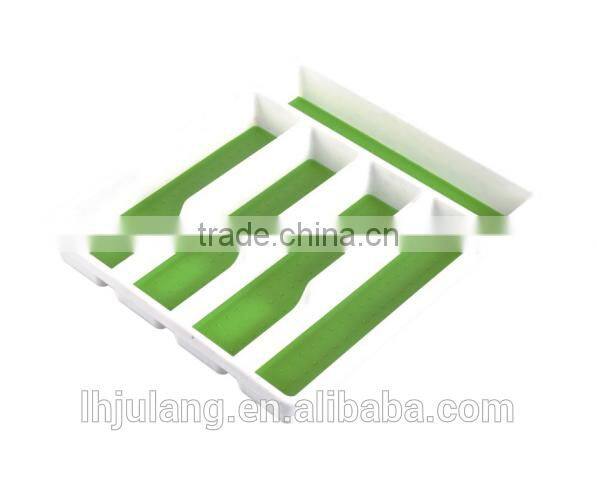 Hot sell Plastic Cutlery tray for Kitchen/plastic cutlery organizer
