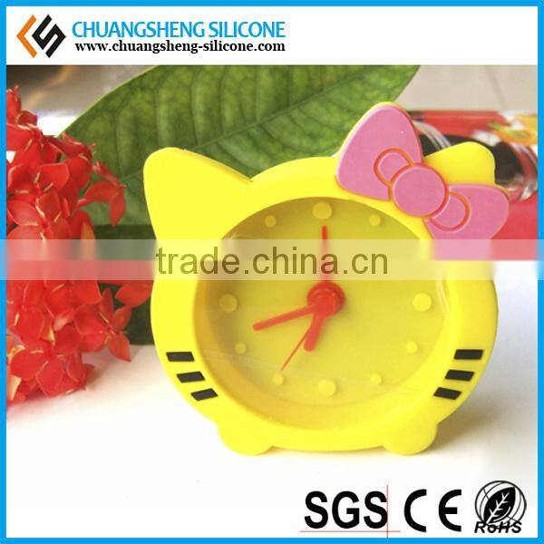 loverly animal shape silicon table clock