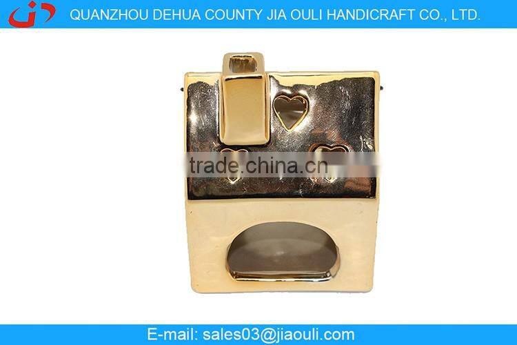 wholesale plating gold ceramic hollowed-out hand lamp