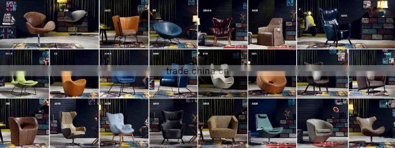 cheap coffee color PU artificial leather tub chair leisure coffee shop restaurant single chairs