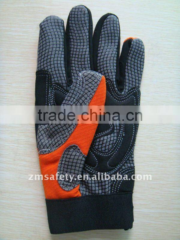Silicone Coated Palm Shock-proof Mechanic Glove ZJB11