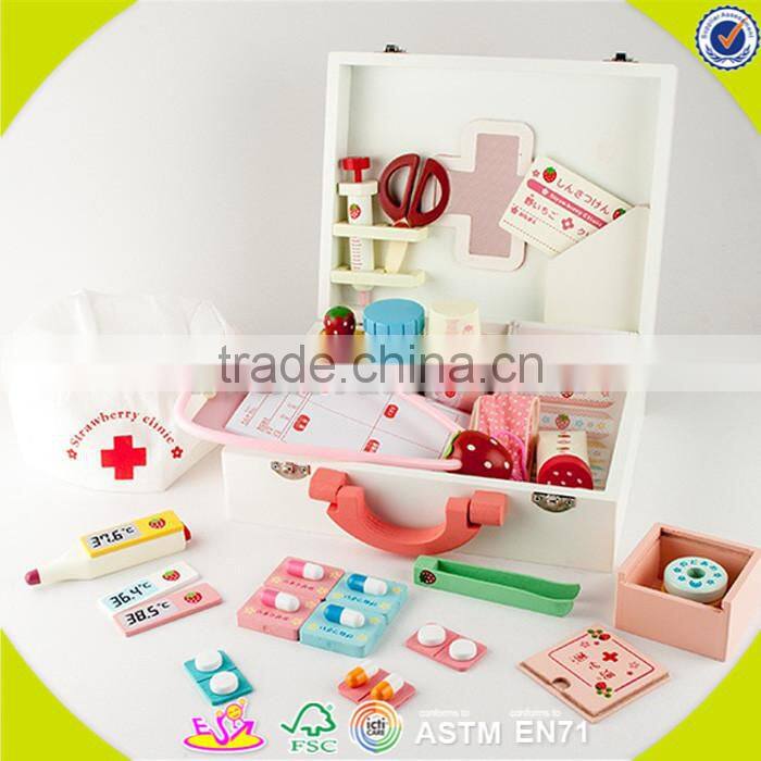 New Design Education kids wooden doctor set toy New type toy doctor kit on sale W10D107
