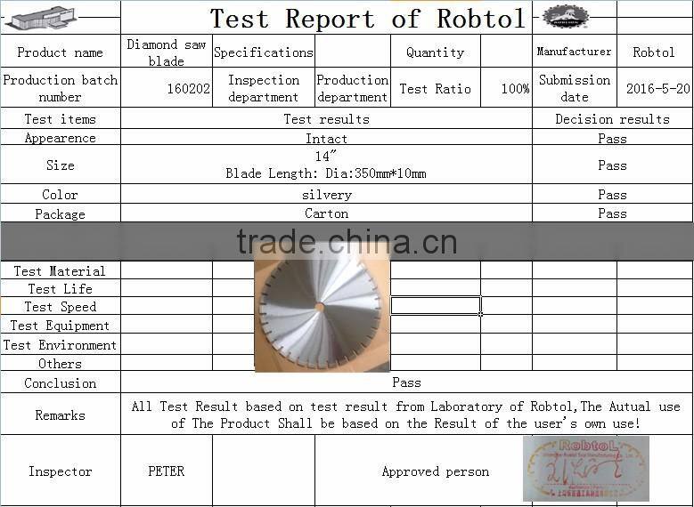 14" Granite Diamond Bridge Saw Blade Circular Disc Cutting Segmented