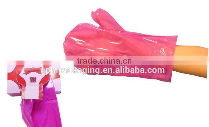 disposable degradable PE dog poop glove