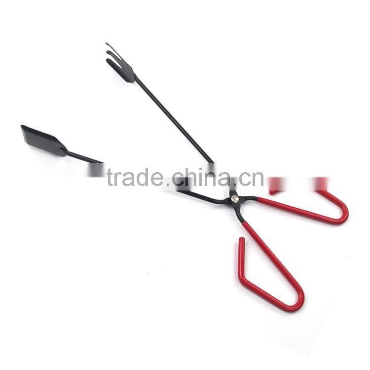 Non-stick mutifunction kitchen scissor tongs with TPR handle