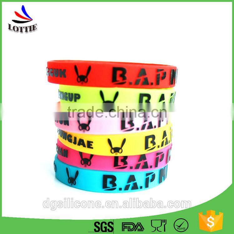 Custom Promotional BPA Free Silicone Bracelet, Cheap silicone wristband