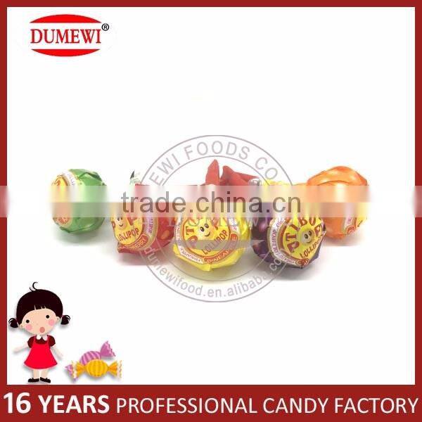 Assorted Fruit Hard Lollipop Candy with Whistle Toy