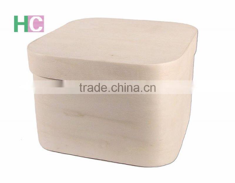 lightweight logo engraved wood candle boxes