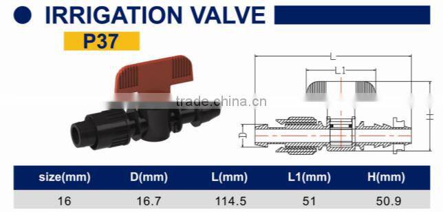 TY High quality PP compression fittings IRRIGATION VALVE eco-friendly Cheap Price Full Size factory price list discount