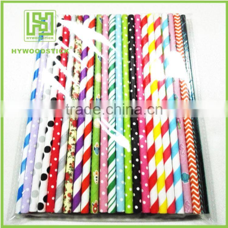 Disposable Biodegradable Fashion Design 100% Natural Paper Straw