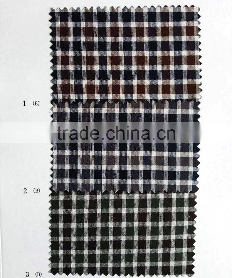cotton yarn dye check fabirc for men shirts