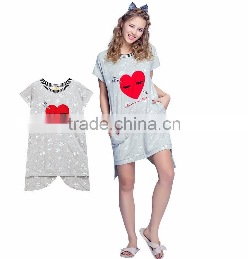 Wholesale hot sale women's fashion sleeping dress clothes custom sleeping clothes for women