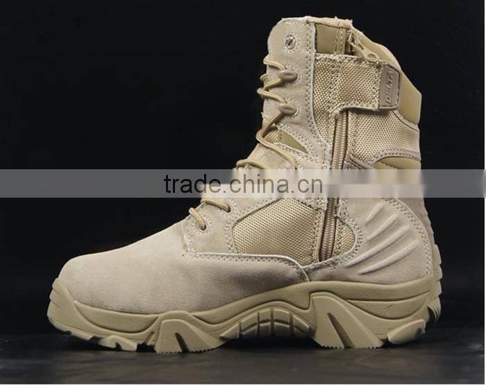 custom high quality real leather military boots