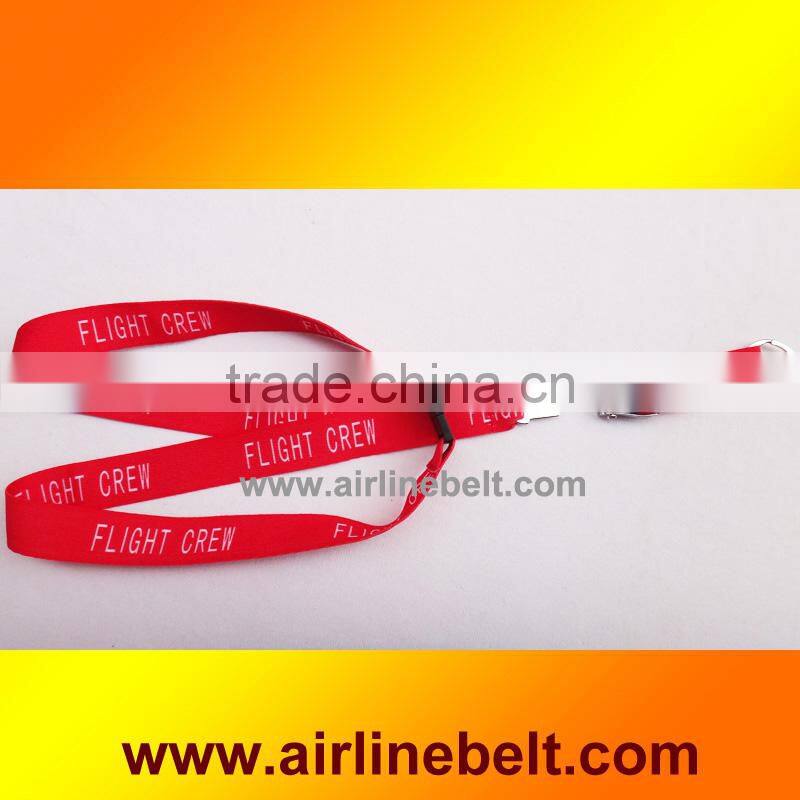 Top classice airline airplane aircraft seatbelt buckle lanyard china wholesale