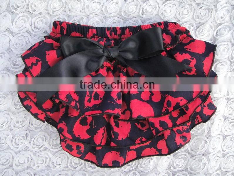 Fancy ruffle Newborn baby girls satin panties ruffles bloomers