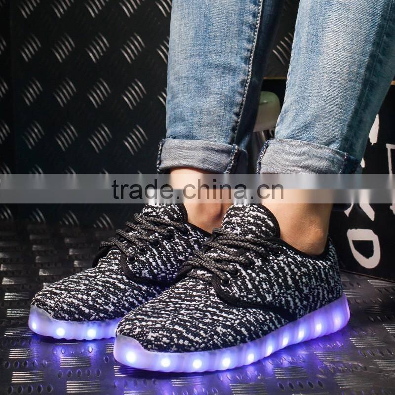 HFX0337 Rechargeable Casual Yeezy For Adult Lighting led Shoes